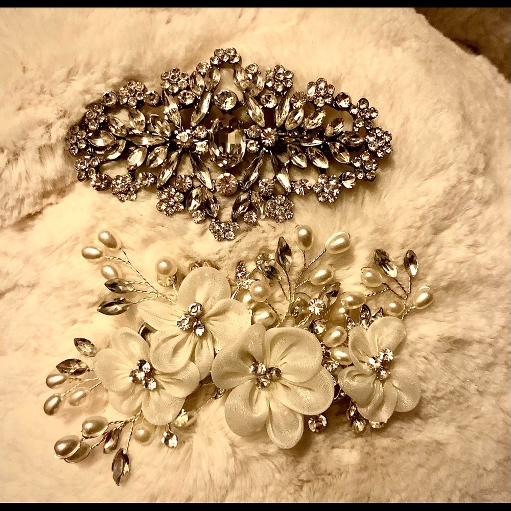 Pair of Bridal Hairpieces